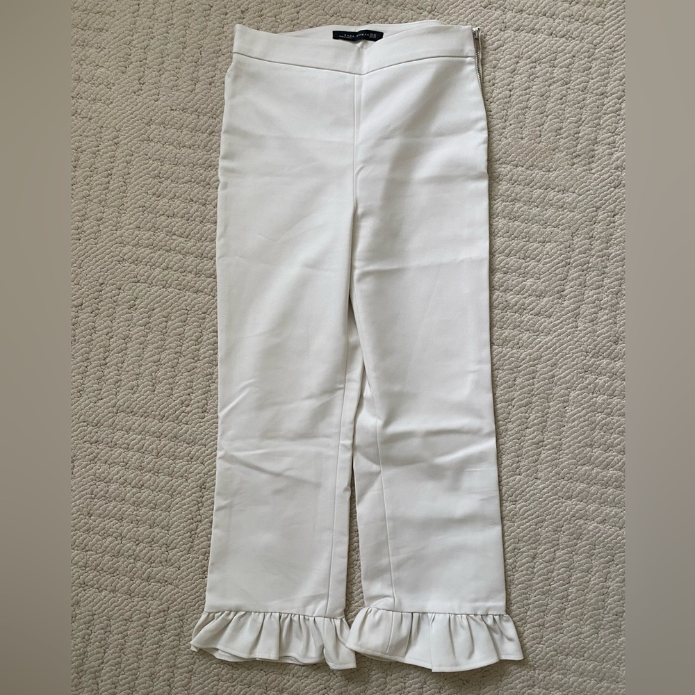 Zara White Pants (XS) and 2 Dresses (XS), (S).